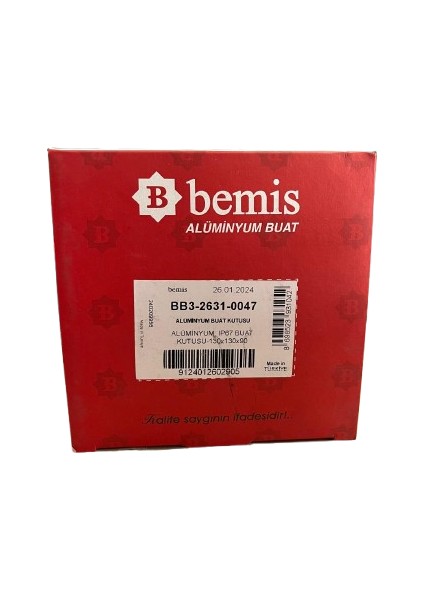 BB3-2631-0047 Alüminyum IP67 Buat Kutusu 130X130X90 fiyatları