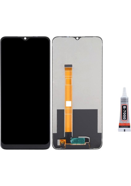 Oppo Realme C25S Uyumlu Ekran LCD Dokunmatik B7000 15ML Yapıştırıcı ile Beraber Yc