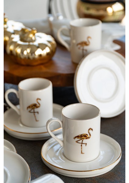 Flamingo 12 Parça 6 Kişilik Porselen Kahve Fincan Takımı fiyatları