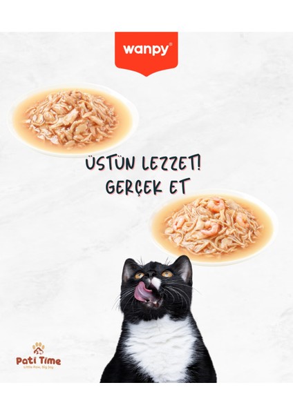 10LU Karışık Yetişkin Kedi Yaş Maması 2 Lezzet Ton Balık Karides Premium Kalite 12 x 70 gr modelleri