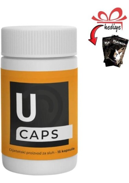 U Caps Erkeklere Özel Destekleyici 15'li + Kayganlaştırıcı Jelle