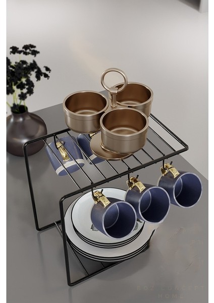 6'lı Kahve Fincan Askılığı Metal Kupa Askısı | Mutfak Düzenleyici Stand | Fincan ve Kupa Saklama Organizeri modelleri