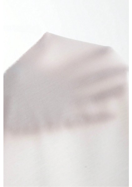 Kadın Beyaz Büzme Ip Detaylı Bisiklet Yaka Uzun Kollu T-Shirt modelleri