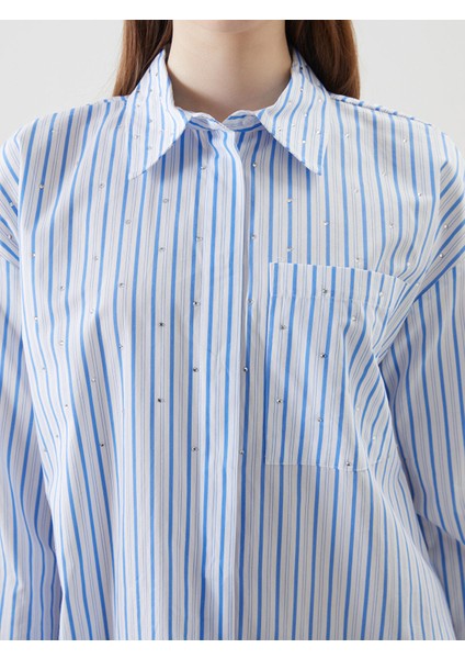 Yeni Sezon Taşlı Oversize Kadın Gömlek Tunik modelleri