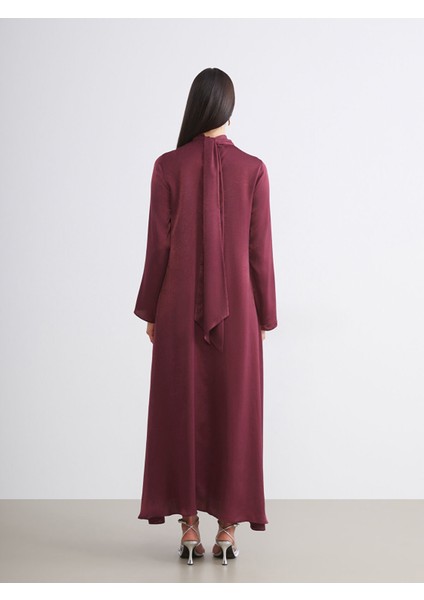 Yeni Sezon Şal Yaka Saten Elbise fırsatları