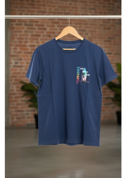 Erkek Sıfır Yaka Baskılı Tshirt fırsatları