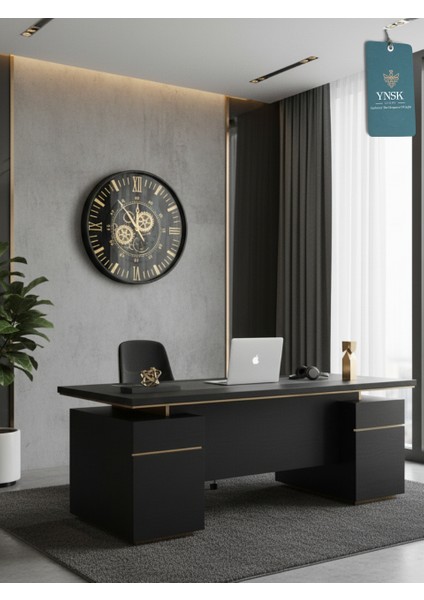 Vespora | Metal Çark Mekanizmalı Antik Duvar Saati, Ev Saati, Ofis Saati 60 x 60 cm fiyatları