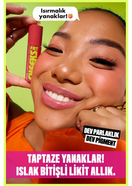 fat Cheeks Islak Bitişli Likit Allık - 2 Fig Fizz & Maybelline New York Volum' Express Falsies Black Drama Maskara fırsatları