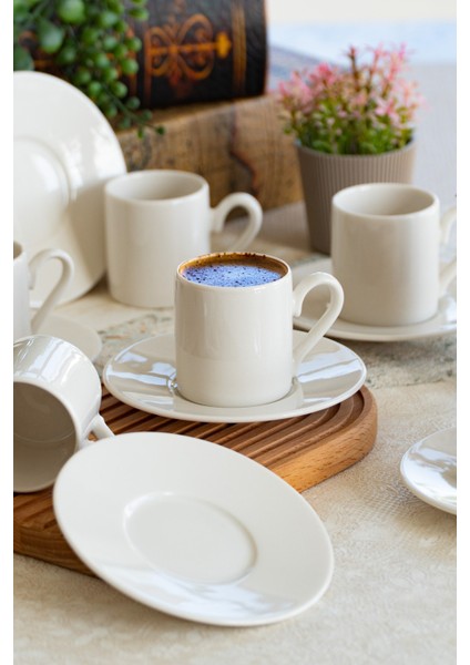 Hayal 12 Parça 6 Kişilik Porselen Kahve Fincan Takımı modelleri