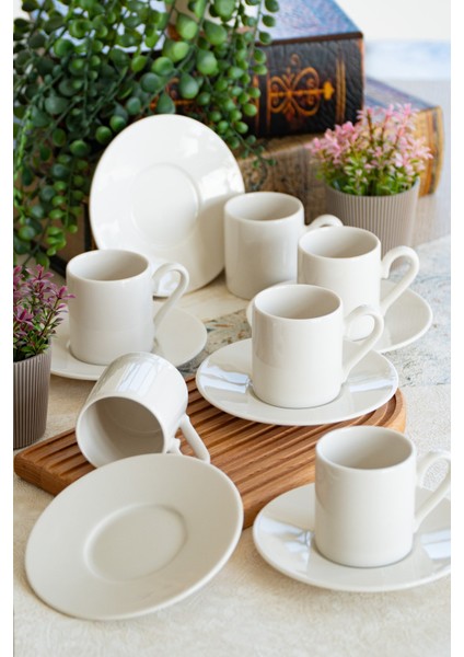 Hayal 12 Parça 6 Kişilik Porselen Kahve Fincan Takımı fırsatları