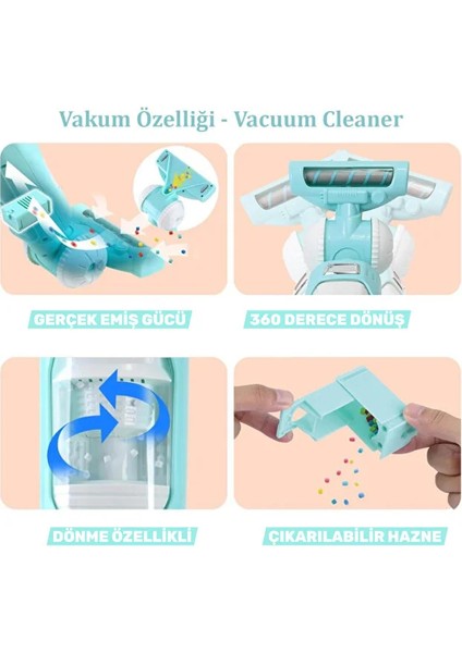 Pilli Çekiş Yapan 360° Döner Başlıklı Dikey Süpürge Toz Hazneli Eğitici Sesli Süre Ayarlı fiyatları
