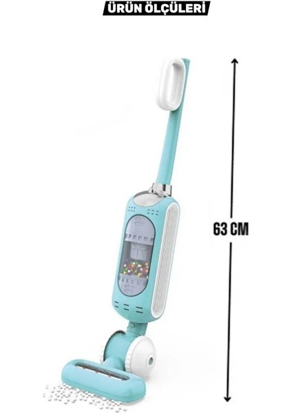 Pilli Çekiş Yapan 360° Döner Başlıklı Dikey Süpürge Toz Hazneli Eğitici Sesli Süre Ayarlı modelleri