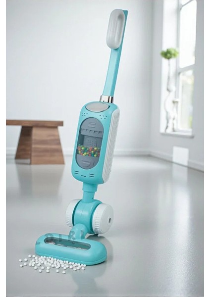 Pilli Çekiş Yapan 360° Döner Başlıklı Dikey Süpürge Toz Hazneli Eğitici Sesli Süre Ayarlı indirimleri