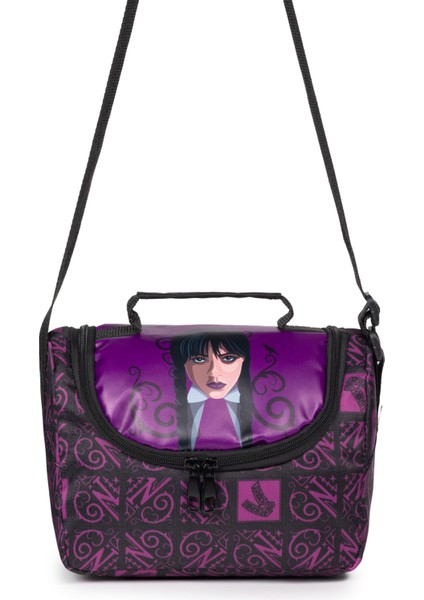 Lisanslı Wednesday Temalı Kız Çocuk Beslenme Çantası