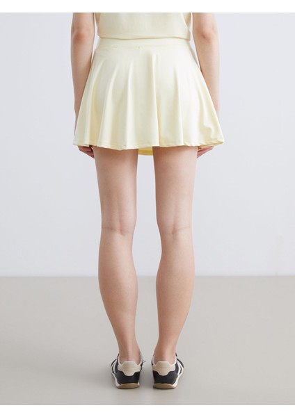 Yeni Sezon Beli Lastikli Kadın Spor Şort Etek fırsatları