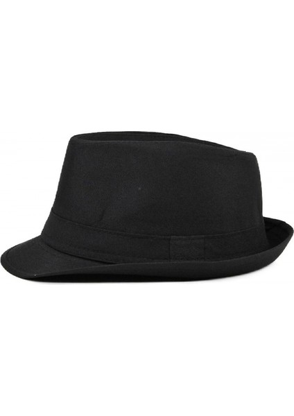 Çocuk Boy Siyah Kumaş Fötr Şapka Gösteri Şapkası Michael Jackson Şapkası 54 No fırsatları