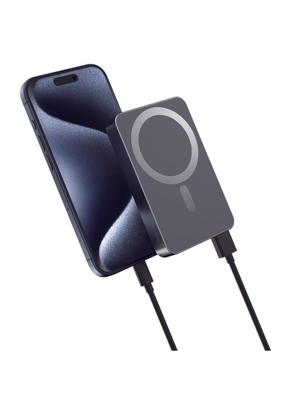 10000 Mah 35W Hızlı Şarj Pd Ultra Ince Kablolu Kablosuz Powerbank Magsafe Uyumlu modelleri