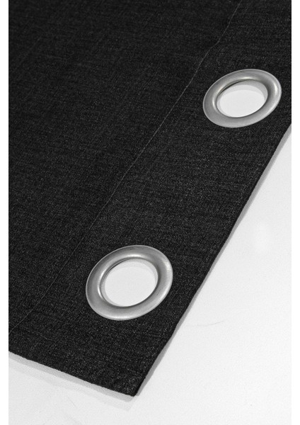 Osaka Halkalı Fon Perde Siyah 140X260 fırsatları