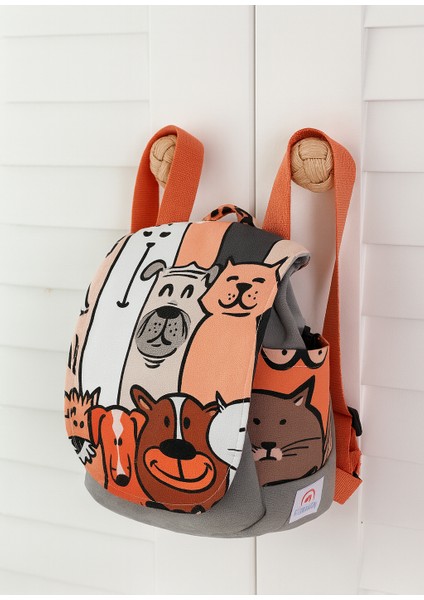 Köpek Suratları 101 Çocuk Sırt Çantası - (0-1-2-3-4 Yaş) 20X18X10