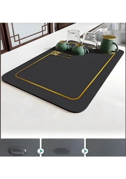 Kaymaz Tabanlı Çok Amaçlı Su Emici Sihirli Tezgah Üstü Bulaşık Yıkama Kurulama Kurutma Matı fiyatları