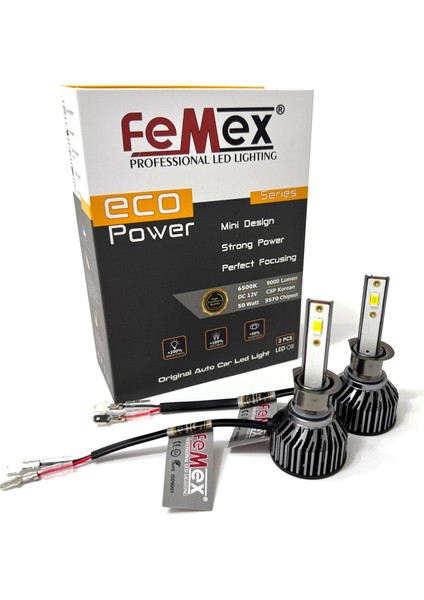 Opel Corsa D Araçlar Için LED Xenon Uzun Far Aydınlatma Ampulu Femex Eco Power H1 fiyatları