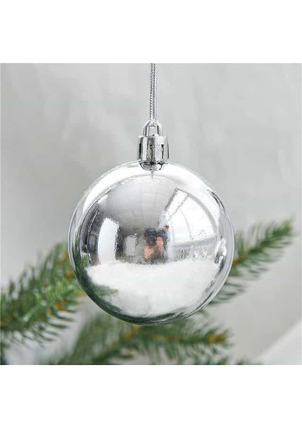 15CM Parlak Yılbaşı Çam Ağacı Topu 1 Adet Gümüş Çam Ağacı Süsü fiyatları