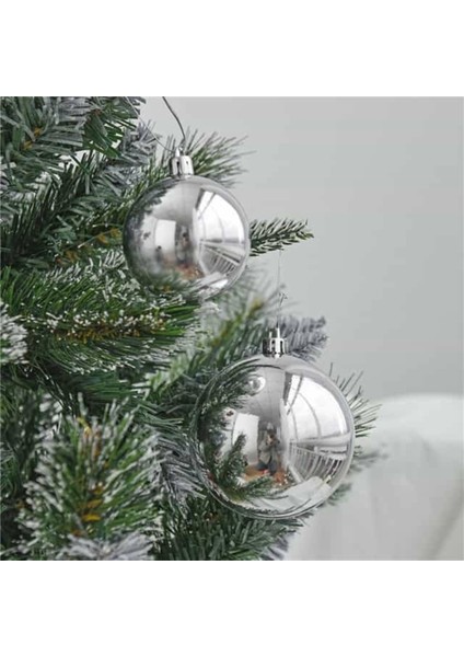 15CM Parlak Yılbaşı Çam Ağacı Topu 1 Adet Gümüş Çam Ağacı Süsü indirimleri