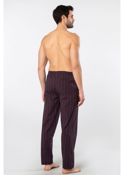 Erkek Dokuma Pijama Tek Alt 2240/BORDO 1 fırsatları