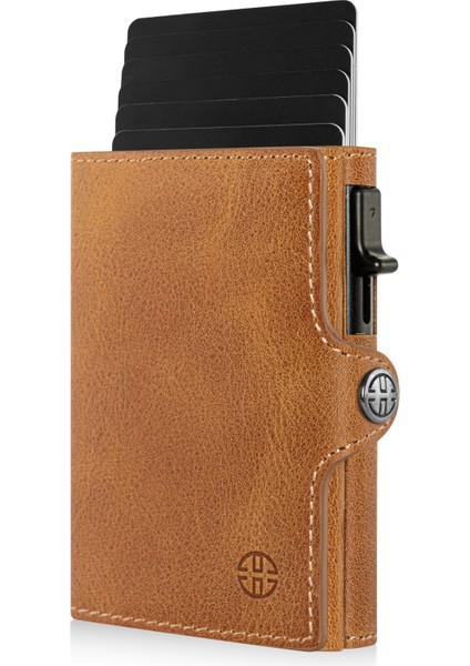 Palermo Taba Mekanizmalı Kartlık Hakiki Deri Cüzdan Unisex Kadın Erkek Rfid Korumalı fiyatları