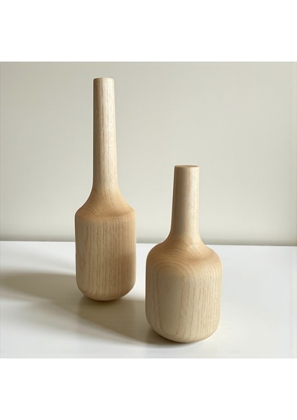 El Yapımı Ahşap Vazo Seti indirimleri