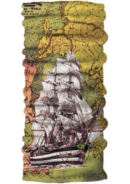 Pirate Parrot Yelken Dikişsiz Yüz Maskesi Motorcu Boyunluk Bandana Buff Baf Saç Bandı Balaklava