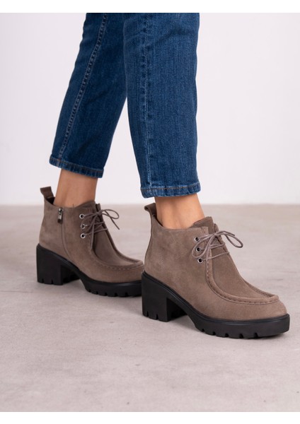 Arwen Vizon Süet Hakiki Deri Kadın Bot modelleri