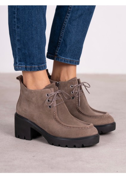 Arwen Vizon Süet Hakiki Deri Kadın Bot fırsatları