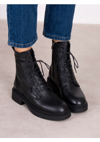 Fynar Siyah Hakiki Deri Kadın Bot modelleri