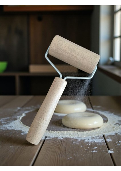 Ahşap Saplı Rulo Hamur Açıcı Merdane Pürüzsüz Oklava Pizza Börek Açma Silindir modelleri