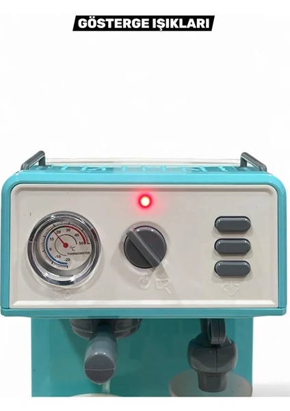 Sesli Işıklı Buhar Sprey Atan ve Su Hazneli Su Akıtmalı Kahve Makinesi 20 cm indirimleri