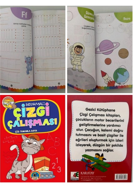 Boyamalı Çizgi Çalışması 2li Set