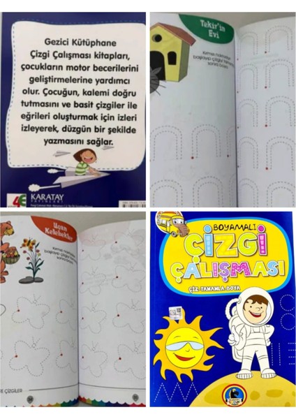 Boyamalı Çizgi Çalışması 2li Set fiyatları