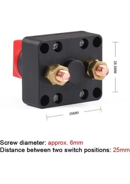 MR-275G-2 Akü Devre Kesici Şalteri 50A 2p 12-48V On-Off 50 Amper Gömme indirimleri