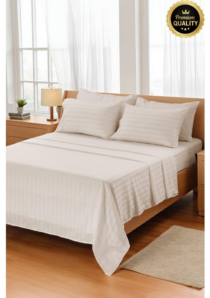 %100 Pamuk Nevresım Seti Saten 82 Tel Yumuşak & Nefes Alabilir Çift-Battal