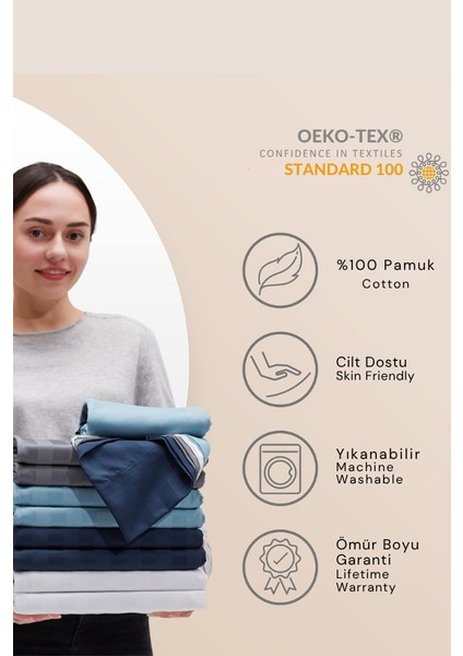 %100 Pamuk Nevresım Seti Saten 82 Tel Yumuşak & Nefes Alabilir Çift-Battal indirimleri