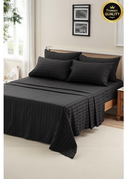 %100 Pamuk Nevresım Seti Saten 82 Tel Yumuşak & Nefes Alabilir Çift-Battal