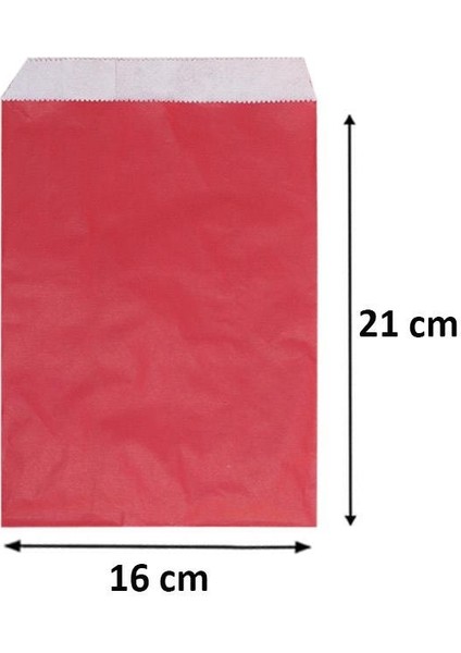 Kese Kağıdı Yılbaşı Hediye Ambalajı Kırmızı 21 cm 50'li fiyatları