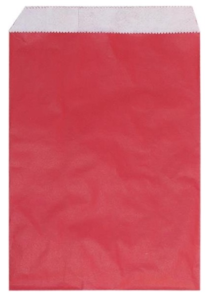 Kese Kağıdı Yılbaşı Hediye Ambalajı Kırmızı 21 cm 50'li modelleri