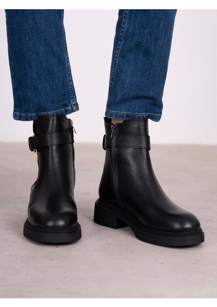 Blen Siyah Hakiki Deri Kadın Bot fırsatları
