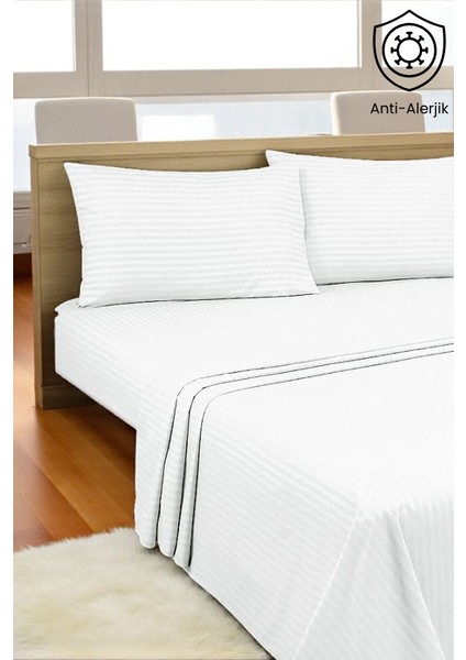 %100 Pamuk Nevresım Seti Saten 82 Tel Yumuşak & Nefes Alabilir Çift-Battal indirimleri