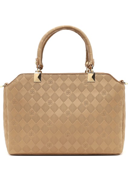 Kadın Kahverengi Uzun Askılı Baskılı Kol Çantası 25SBD201226 fırsatları