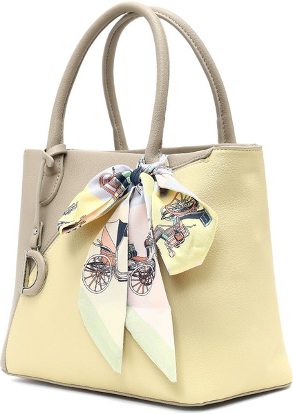 Kadın Gri Uzun Askılı Aksesuarlı Kol Çantası 25SBD250818 indirimleri