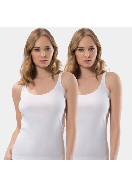 Kadın U Yaka Askılı 2’li Kaşkorse Atlet 289/BEYAZ fiyatları