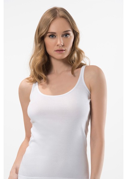 Kadın U Yaka Askılı 2’li Kaşkorse Atlet 289/BEYAZ indirimleri